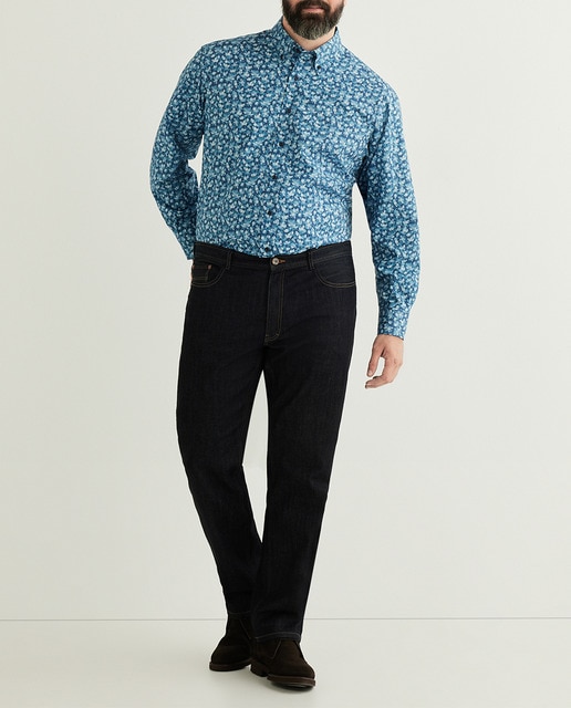 Imagen 0 de Camisa de hombre casual estampada tallas grandes