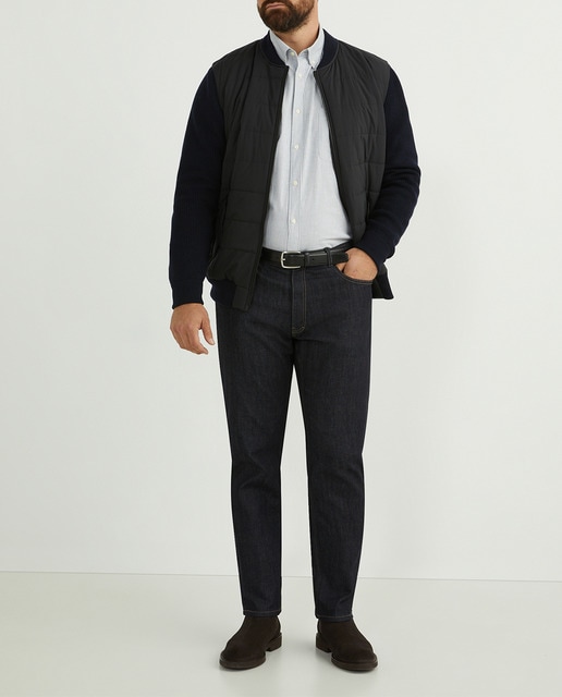 Imagen 0 de Chaqueta de hombre acolchada con cremallera tallas grandes