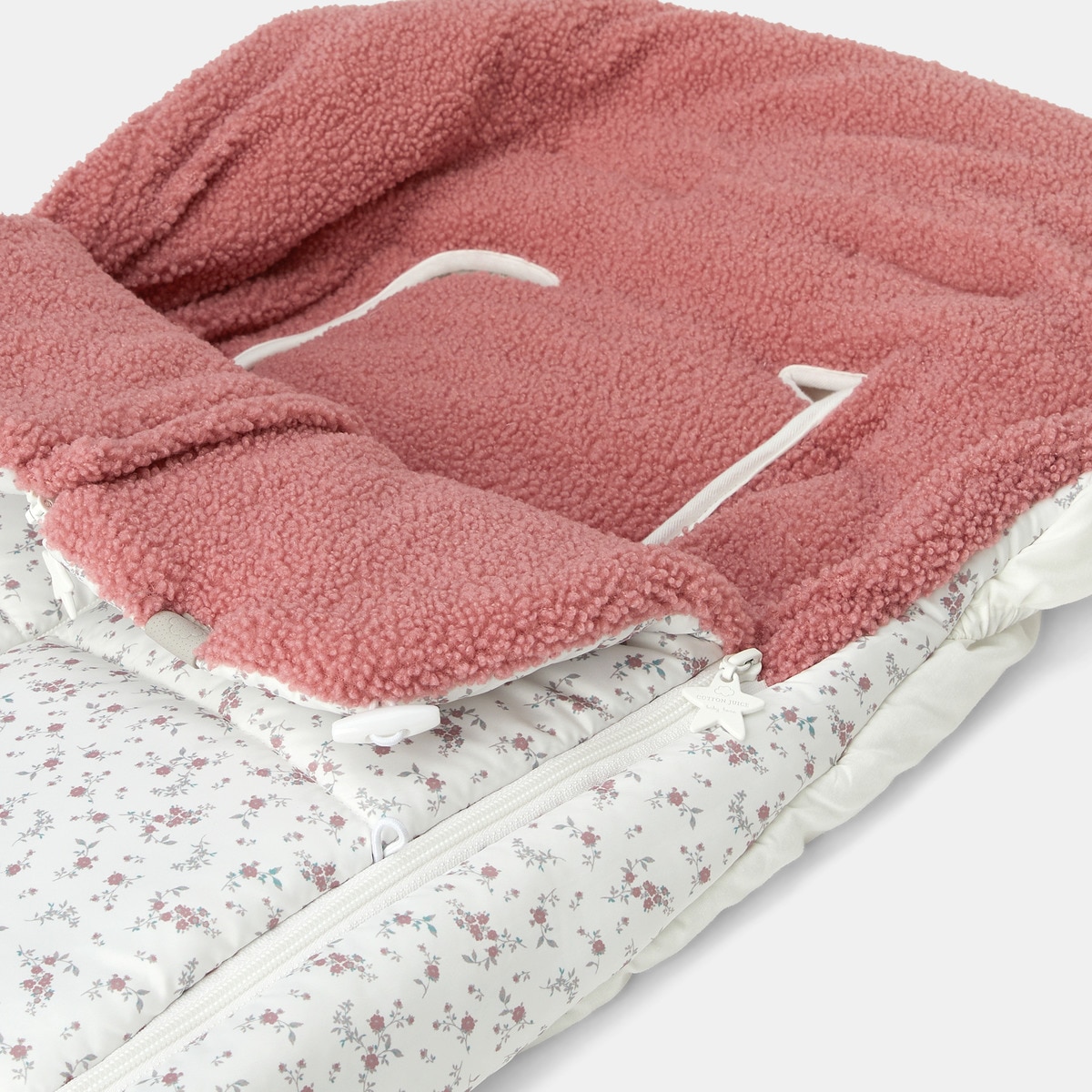 Saco de Cadeira Universal Técnico Flores Fecho de Correr Central+Lateral Rosa-4