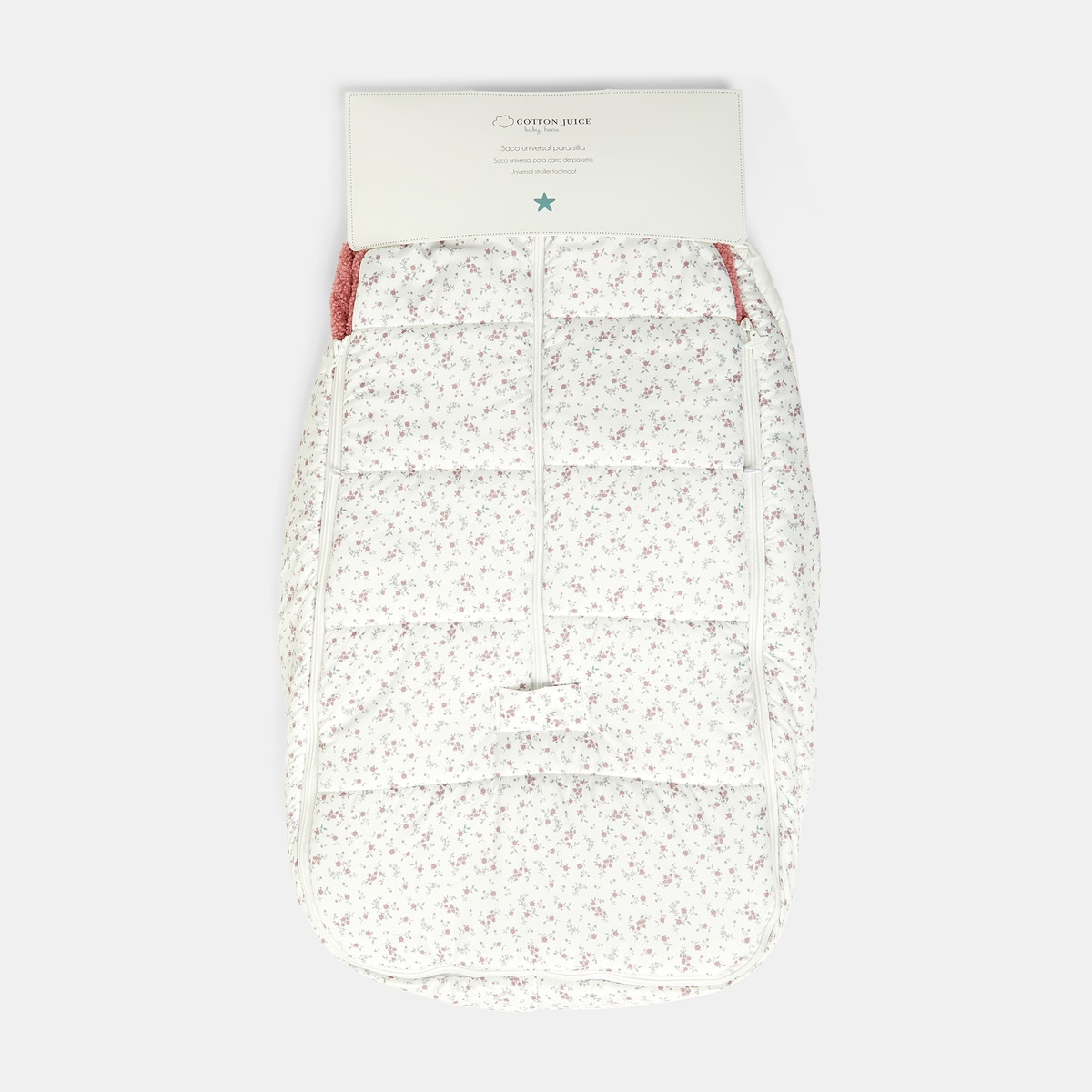 Saco de Cadeira Universal Técnico Flores Fecho de Correr Central+Lateral Rosa-6