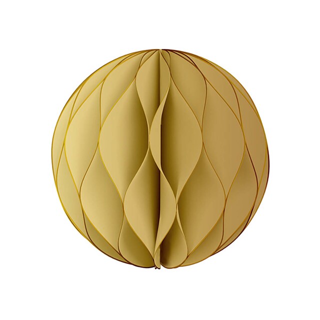 Imagen 0 de Bola decorativa redonda para colgar Draeger dorado