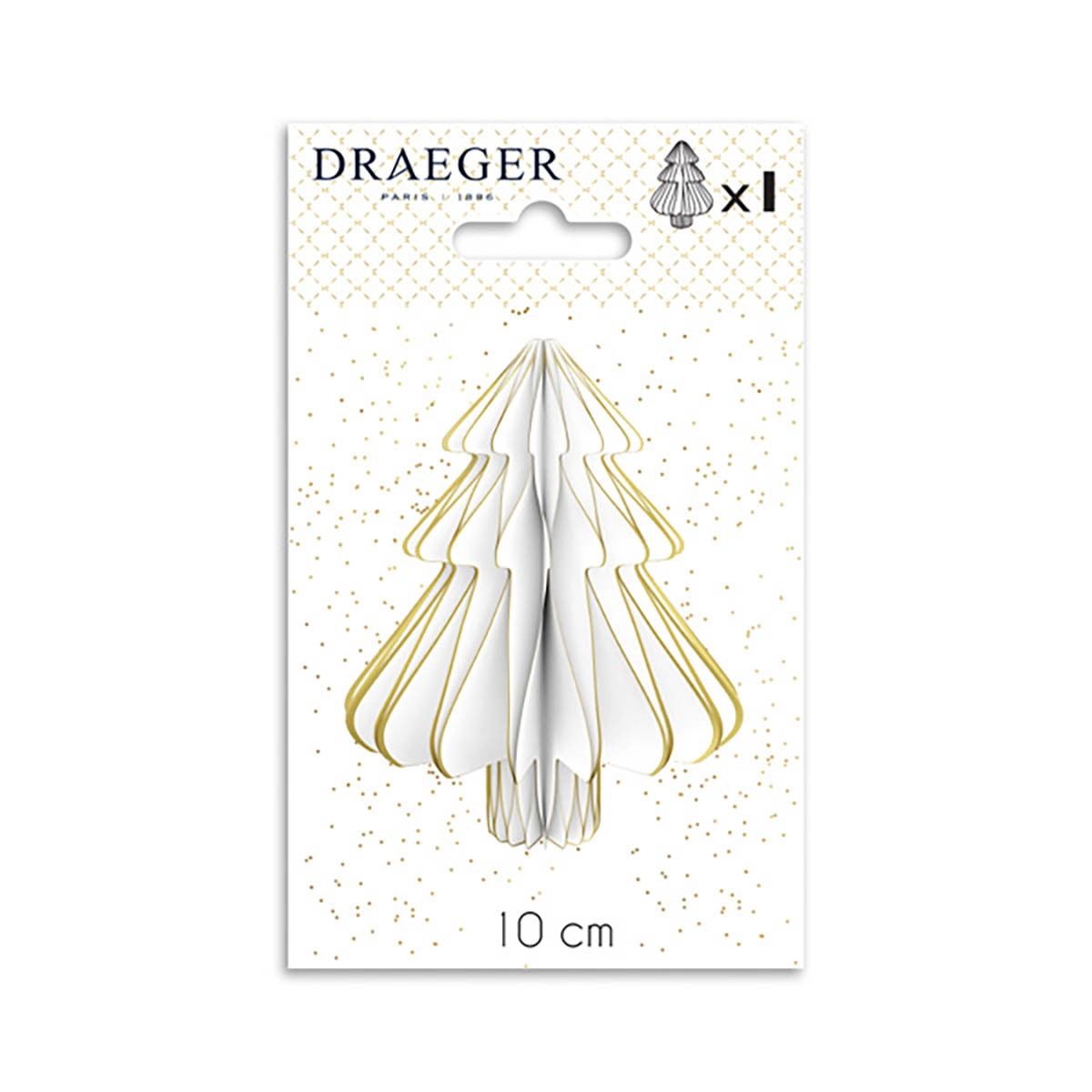 Árvore Decorativa para Pendurar - Branco e Dourado Branco / Dourado-2