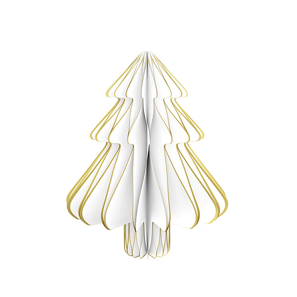 Imagen 0 de Árbol decorativo para colgar Draeger blanco y dorado