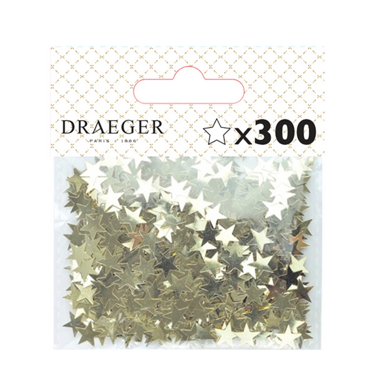 Imagen 0 de Paquete 300 estrellitas con brillo Draeger doradas