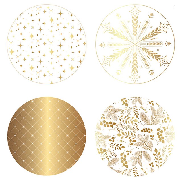 Imagen 0 de Set 4 portavasos Draeger dorado y blanco