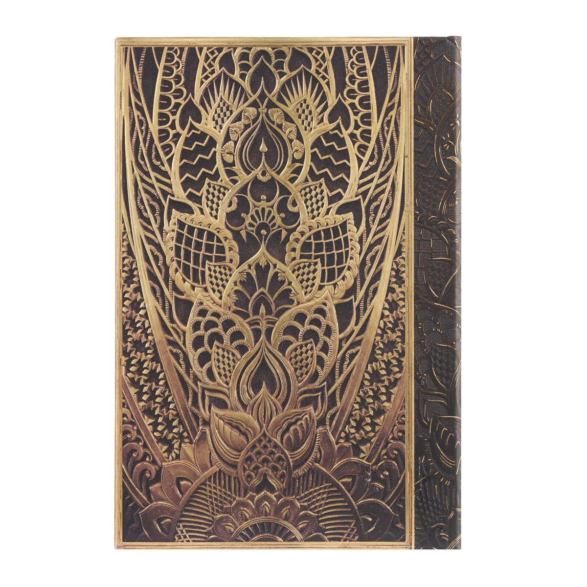 Libreta Chanin Hojas Mini (95x140x18mm) rayada de 176 páginas y cierre con banda elástica Paperblanks amarillo Amarillo-3