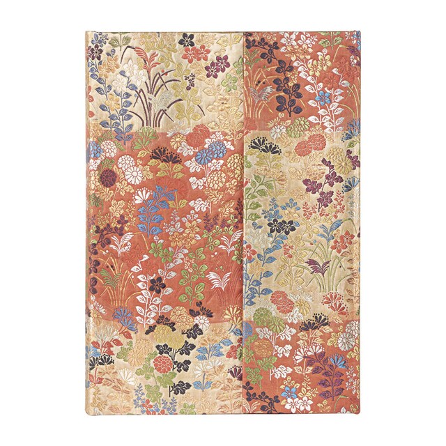 Imagen 0 de Libreta de direcciones Kara-ori Midi (130x180x22mm) de 144 páginas y cierre con solapa magnética Paperblanks naranja