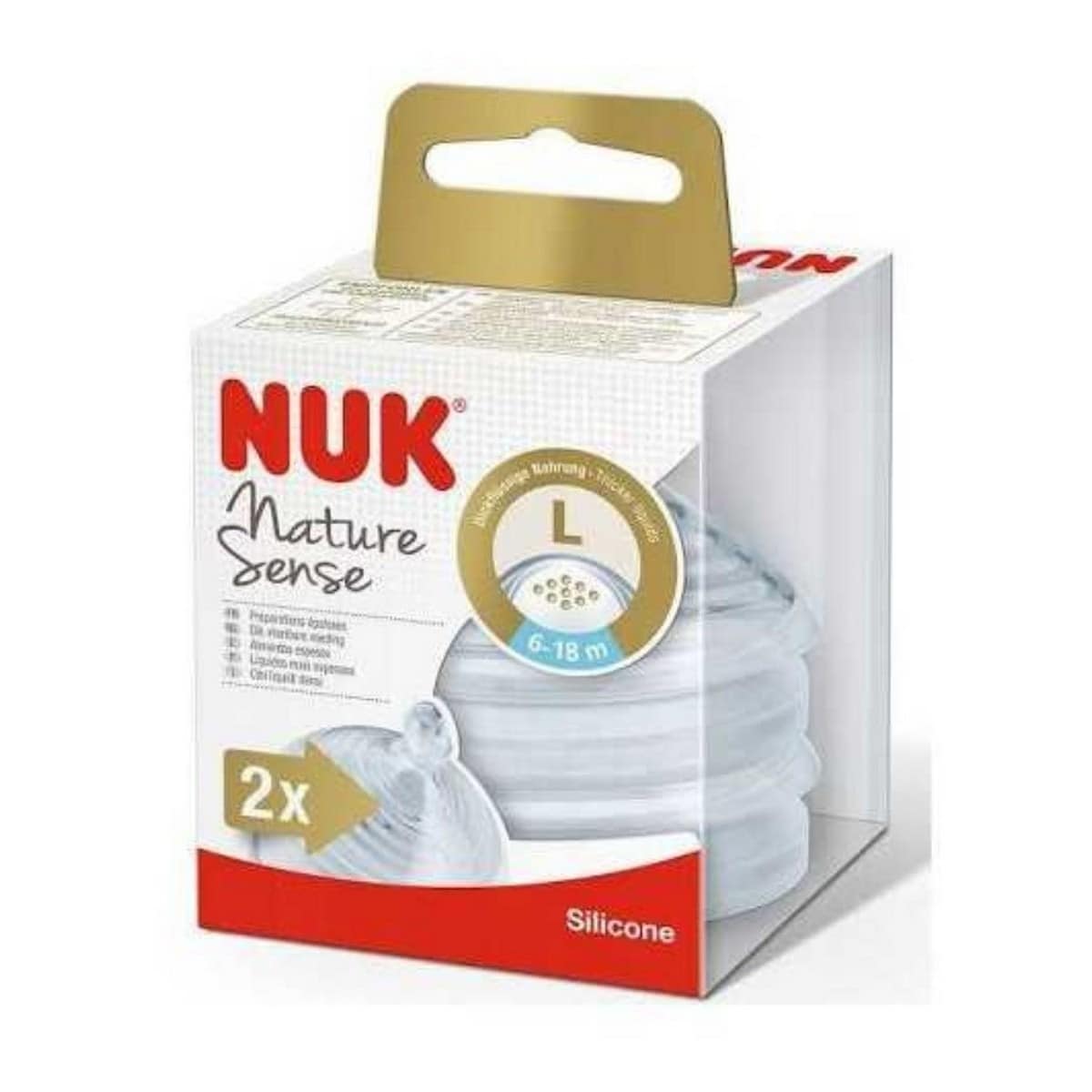 Tetina NUK Nature Sense Tam L - 2 uds. 1