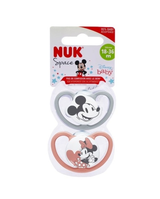 Imagem 0 de Chupeta Space Disney Minnie Mouse 18-36 Meses - 2 uds.