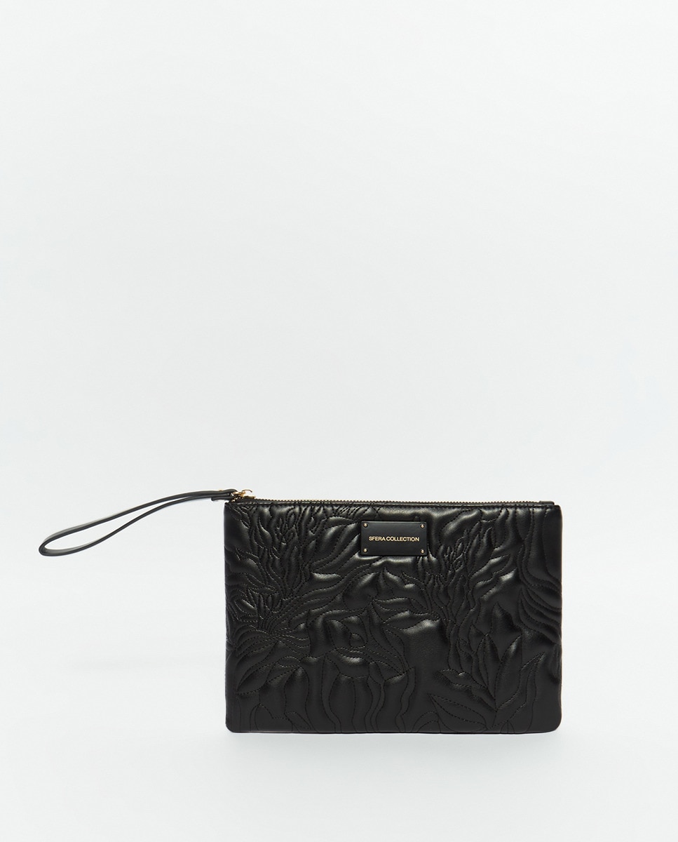 Portemonnaie fleurs matelassées