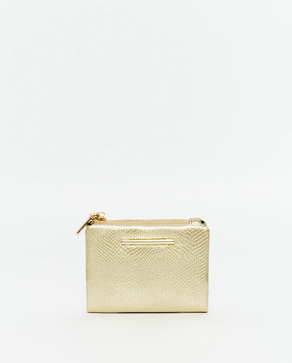 Ptemonnaie gravé métallisé