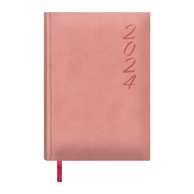 Imagen 0 de Agenda día página 15 x 21 cm. Brasilia Dohe rosa cuarzo castellano