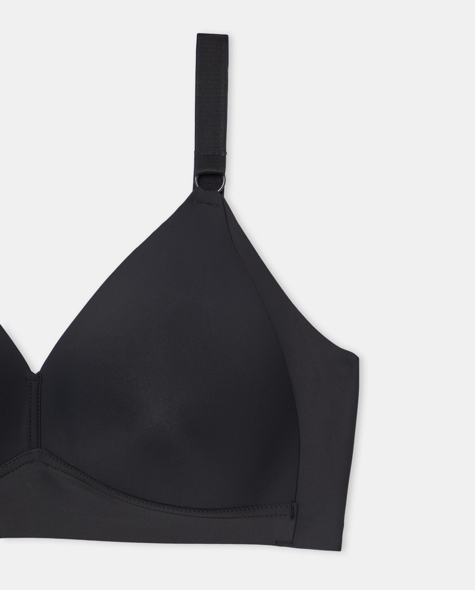 Soutien de Copa Moldada sem Aro com Lados Altos e Largos Preto-3