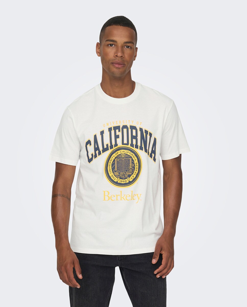 Tshirt à manches courtes regular fit imprimé