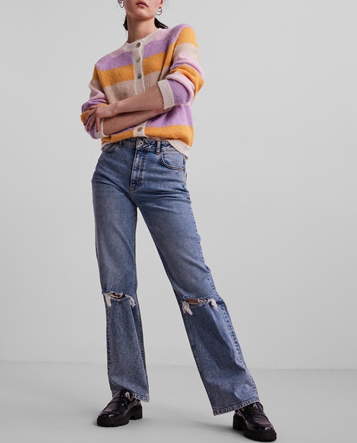 Imagen 0 de Cárdigan de mujer sostenible de punto con manga larga y cuello redondo