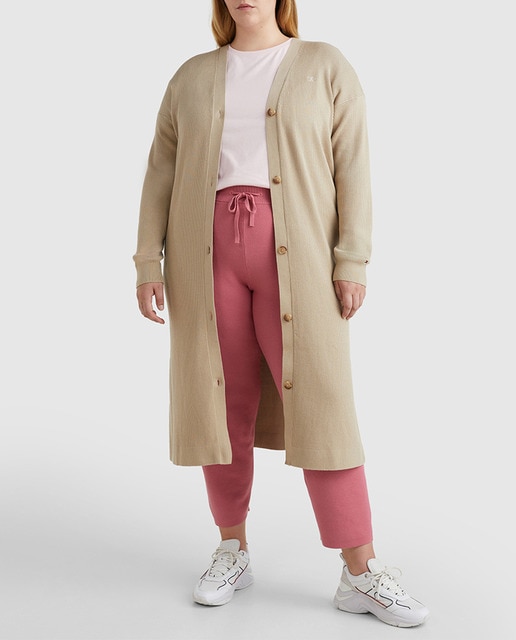 Imagen 0 de Cárdigan de mujer de de algodón orgánico y corte midi