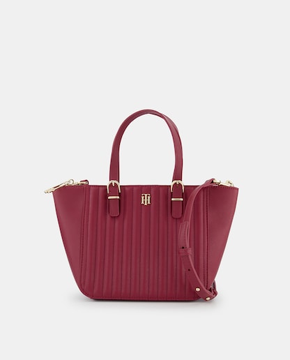 Imagen 0 de Bolso tote mini de mujer Tommy Hilfiger con doble asa y cierre con cremallera