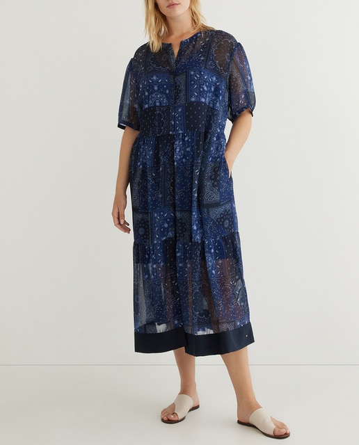 Imagen 0 de Vestido de midi con estanpado bandana