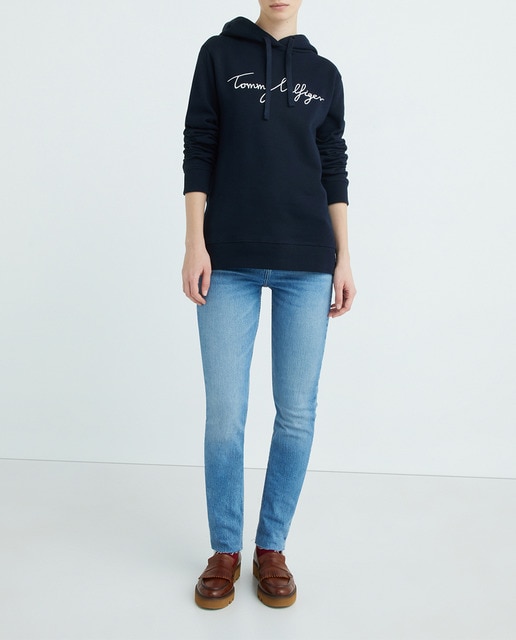 Imagen 0 de Vaquero de mujer Cigarette de corte slim y tiro alto