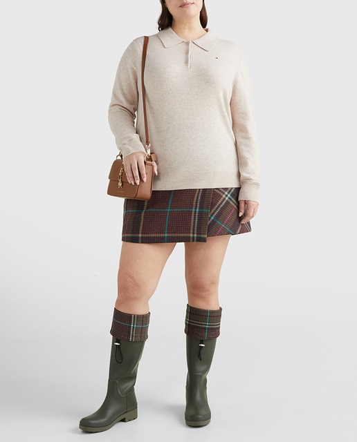 Imagen 0 de Jersey de mujer de cuello tipo polo y manga larga