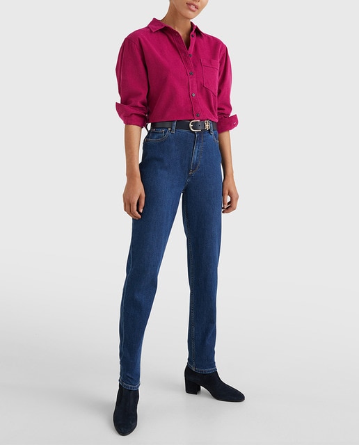 Imagen 0 de Camisa de mujer de corte relajado y manga larga