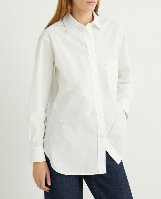 Imagen 0 de Camisa de mujer oversize de manga larga