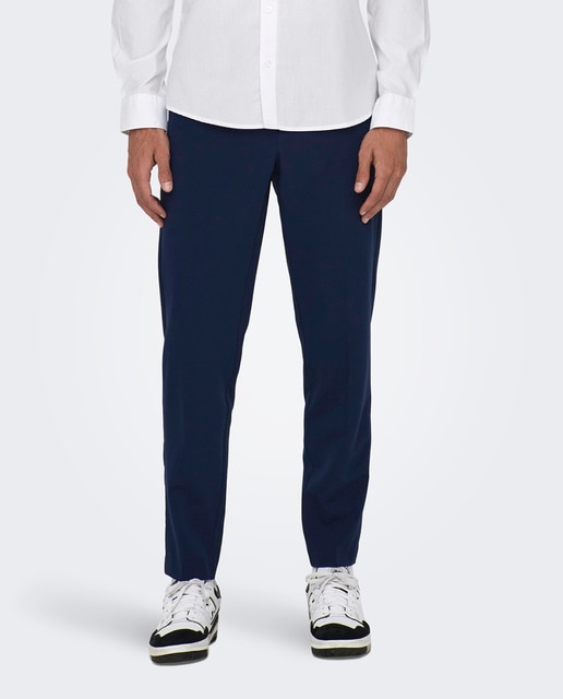 Imagen 0 de Pantalón de traje slim fit de hombre