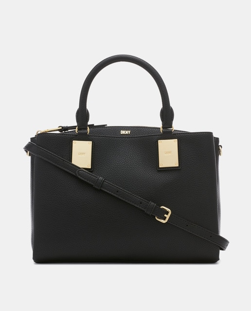 Imagen 0 de Bolso de mano mediano Chris negro con bandolera extraíble