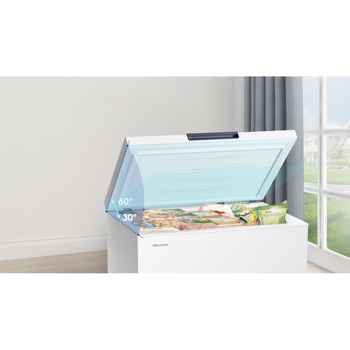 Congelador horizontal Hisense Defrost - FT546D4AWLYE Blanco-3