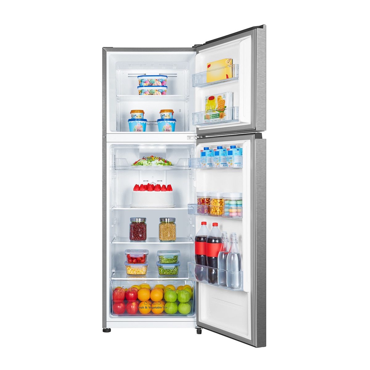 Frigorífico 2 puertas Hisense MultiAirFlow, Tecnología Inverter - RT422N4ACE Inox-4