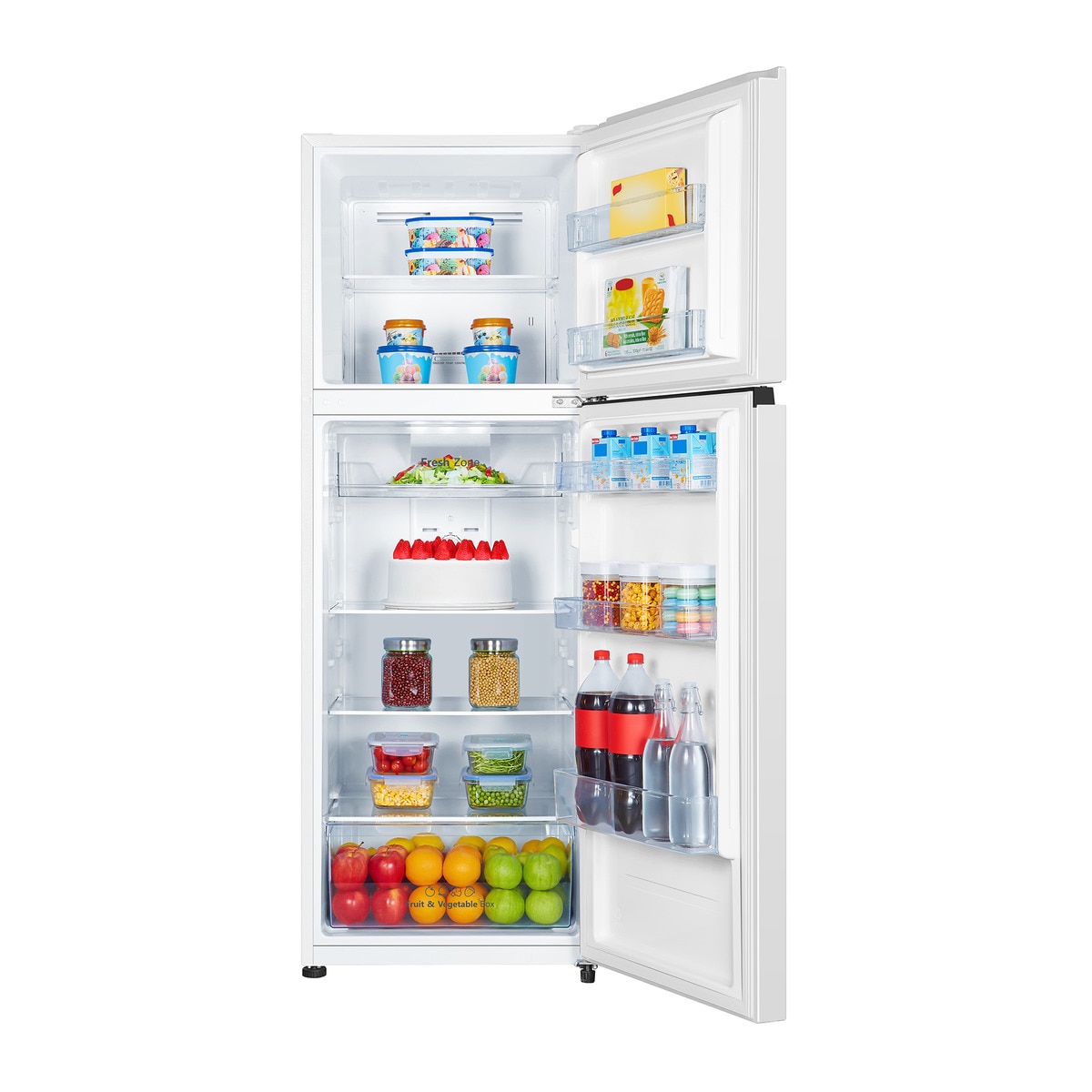 Frigorífico 2 puertas Hisense MultiAirFlow, Tecnología Inverter, Blanco - RT422N4AWE Blanco-4