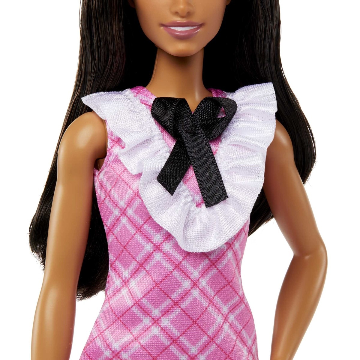 Muñeca atlética con vestido tartán rosa Fashionista modelos surtidos Barbie 3