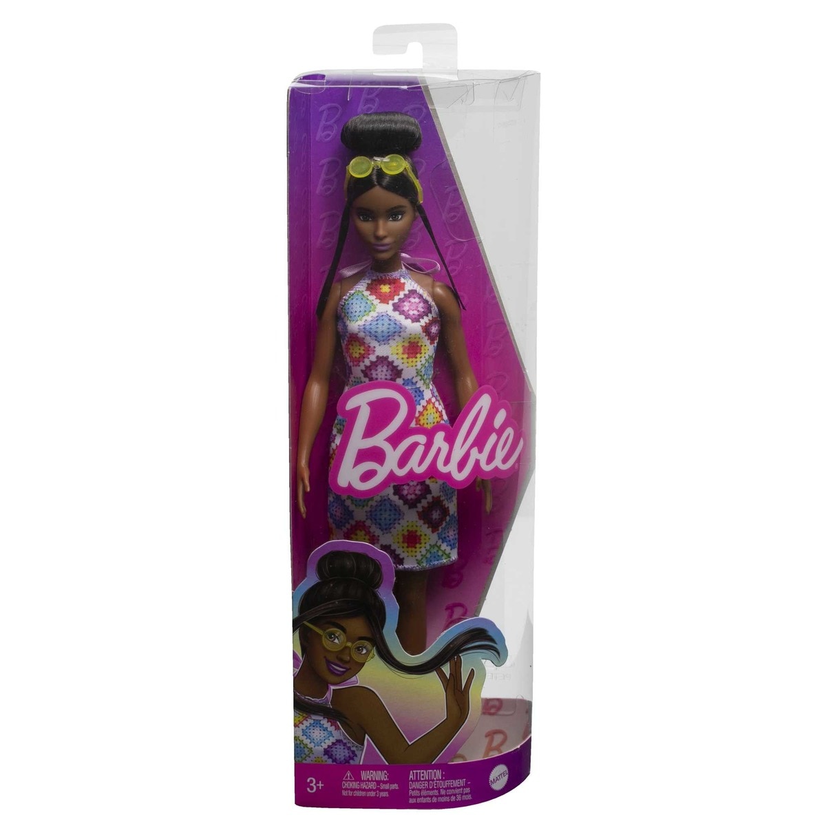 Muñeca afroamericana con vestido crochet Fashionista modelos surtidos Barbie 6