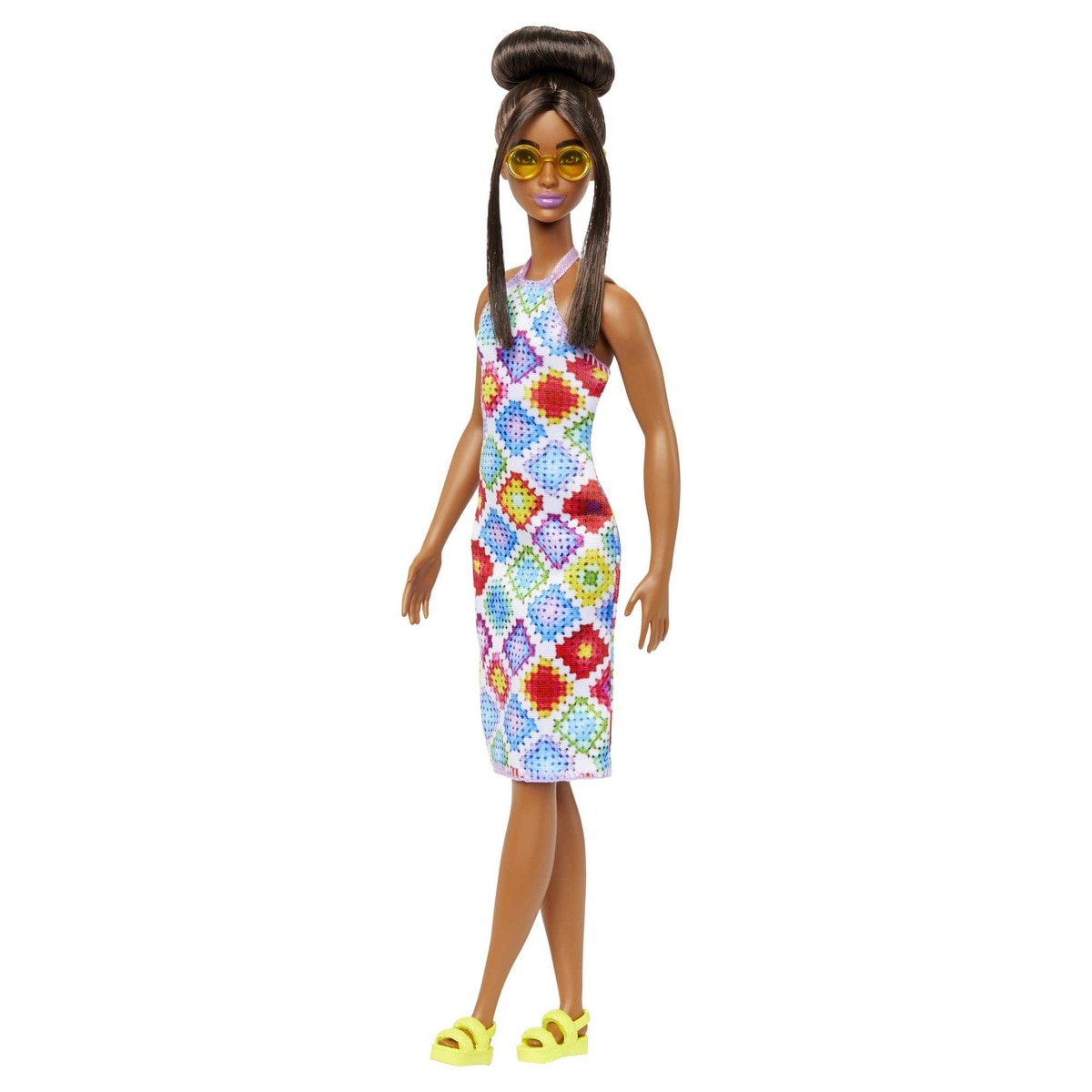 Muñeca afroamericana con vestido crochet Fashionista modelos surtidos Barbie 5