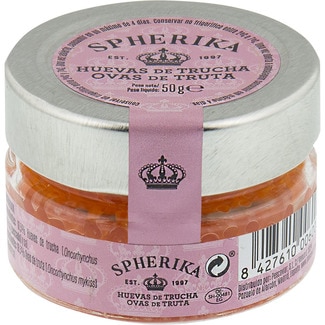 huevas de trucha tarro 50 g - Spherika Gourmet