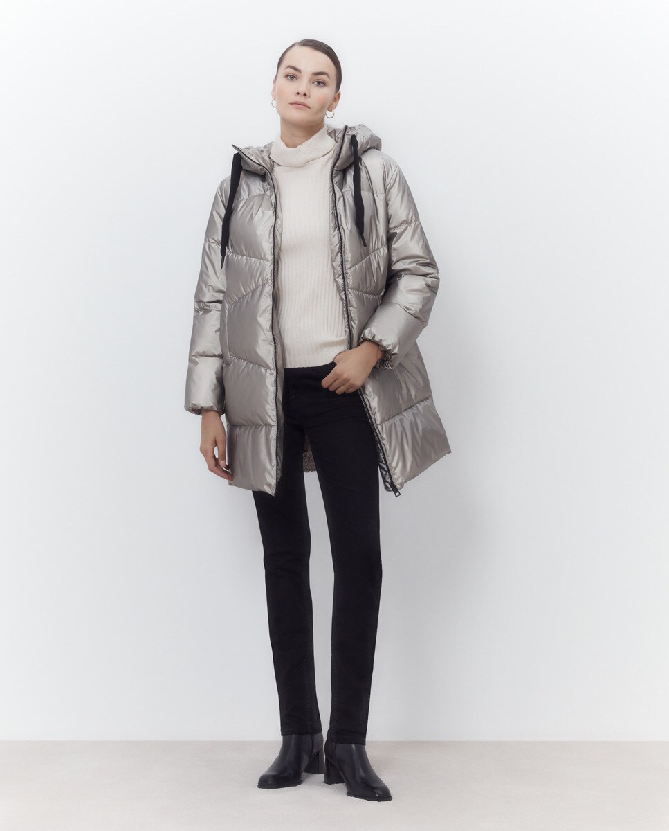 Parka longue à capuche