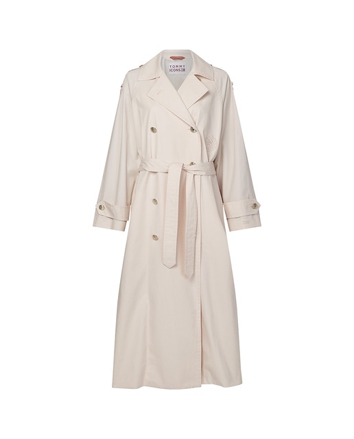 Imagen 0 de Gabardina de mujer larga con cinturón