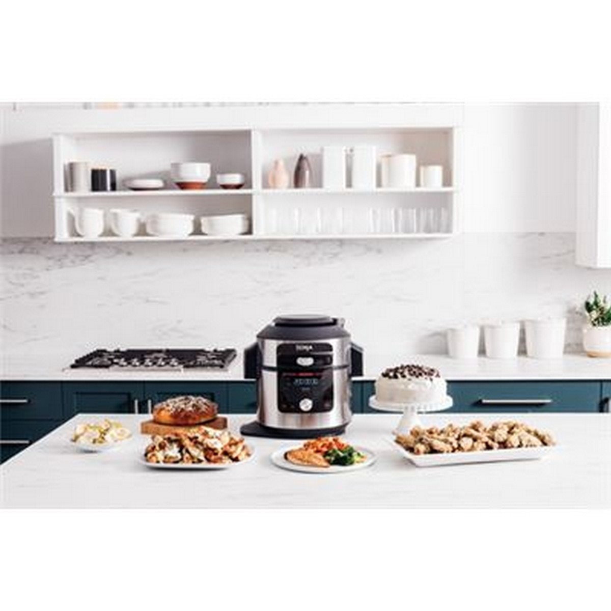 Panela Elétrica Multifunções Ninja Foodi OL750EU SmartLid 14 em 1 Tampa Inteligente de 1760 W e de 7,5 Litros - Preto e Aço Inoxidável Preto / Aço Inox-3