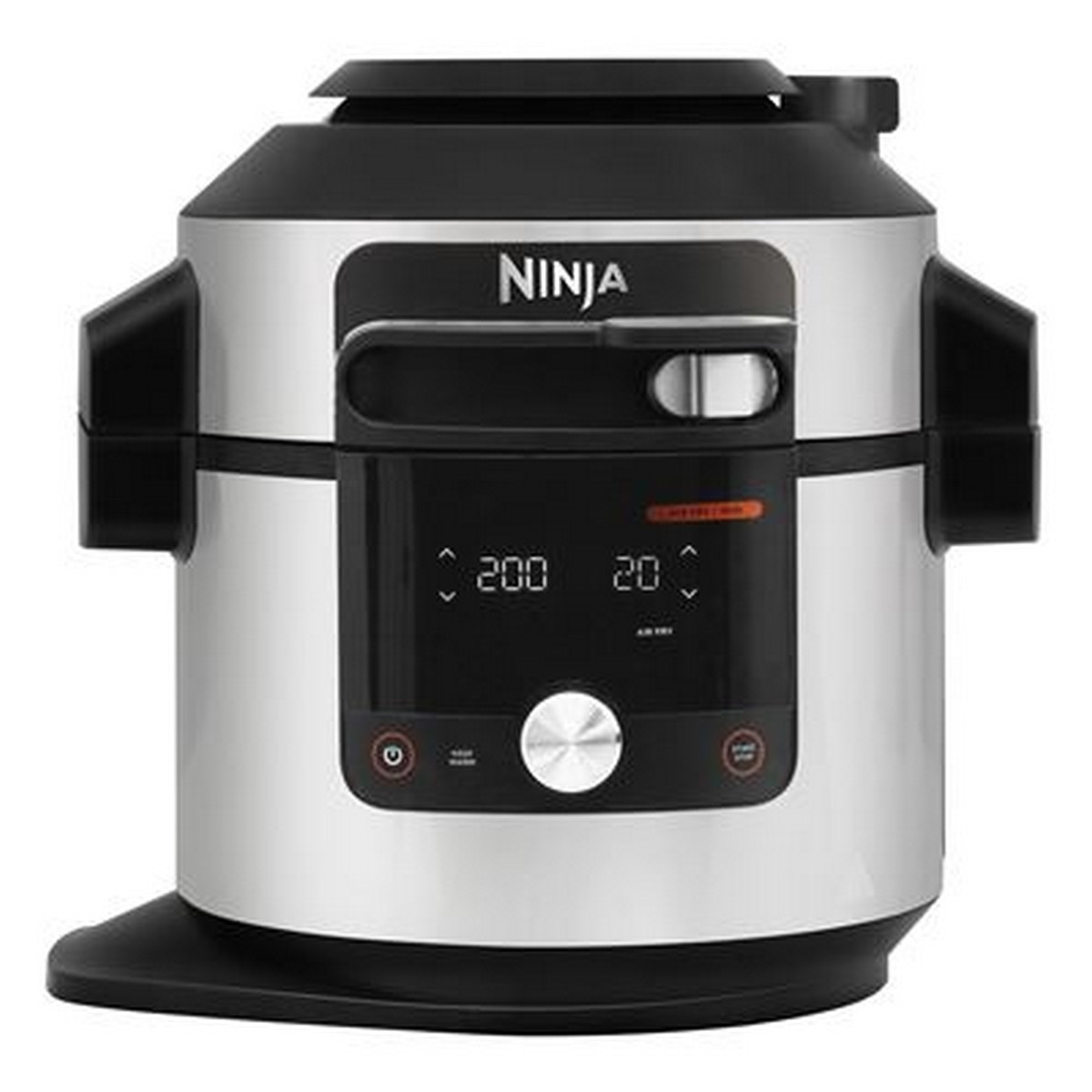 Panela Elétrica Multifunções Ninja Foodi OL750EU SmartLid 14 em 1 Tampa Inteligente de 1760 W e de 7,5 Litros - Preto e Aço Inoxidável Preto / Aço Inox-1