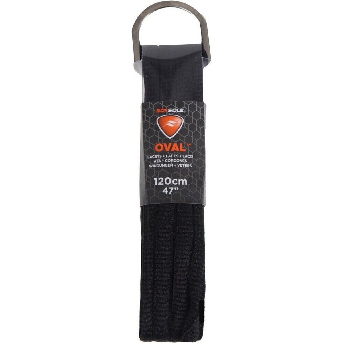 Atacadores Oval - 120 cm 47" - Preto 1