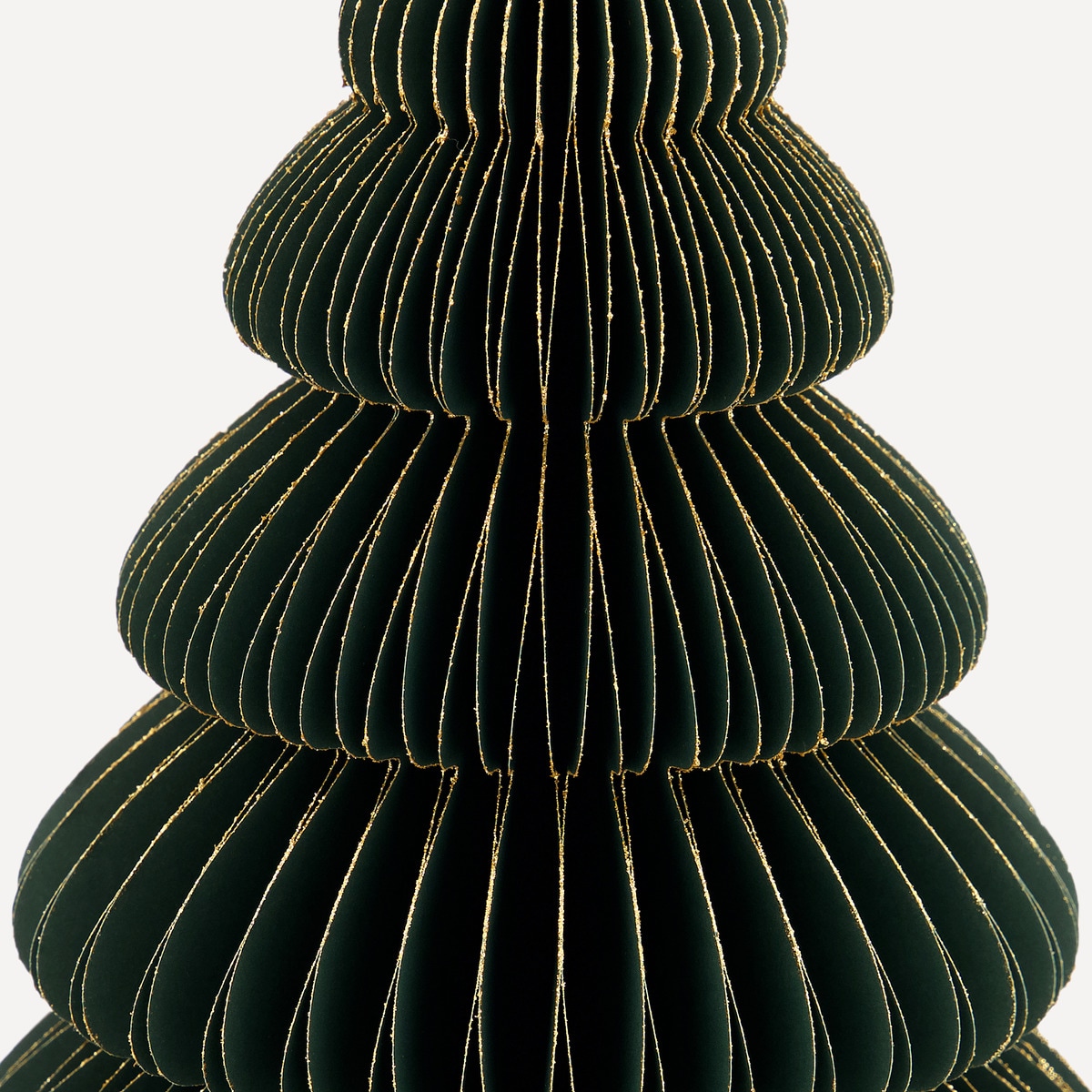 Figura Árvore de Papel com Fio - Dourado Verde-2