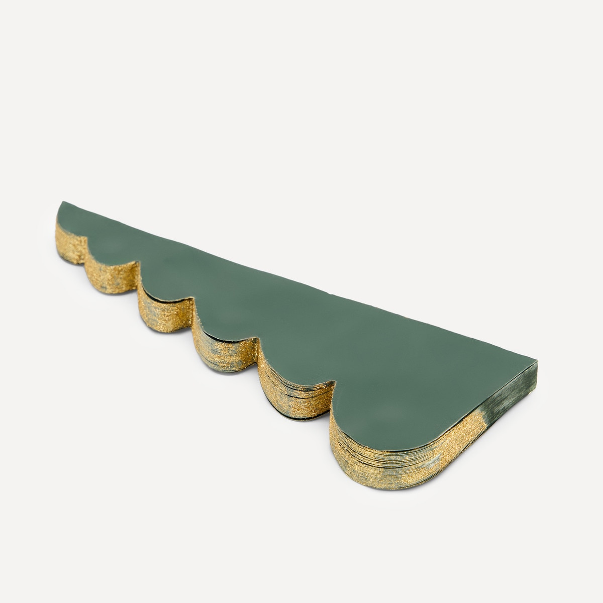 Figura Árvore de Papel com Fio - Dourado Verde-3