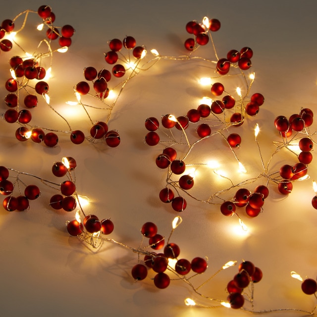 Imagen 0 de Guirnalda Berries con 80 luces LED Navidad El Corte Inglés