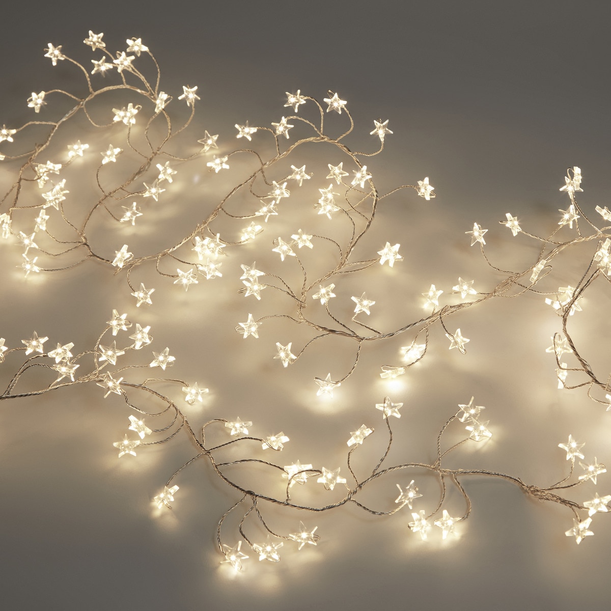 Guirnalda con cable de estrellas y 240 luces Led Navidad El Corte Inglés Blanco cálido-1