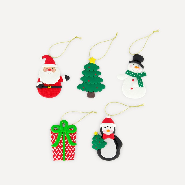 Imagen 0 de Set 5 colgantes personajes navideños Navidad El Corte Inglés