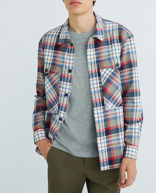 Imagen 0 de Sobrecamisa de hombre cuadros regular fit