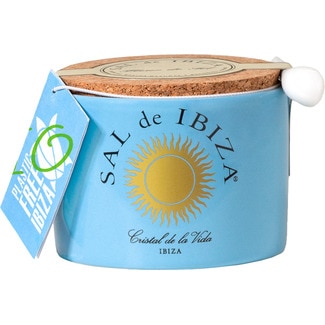 Cerâmica Mar com Flor de Sal frasco 140 g - Sal De Ibiza