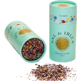 Granito sal de Mesa com Flores embalagem 75 g - Sal De Ibiza