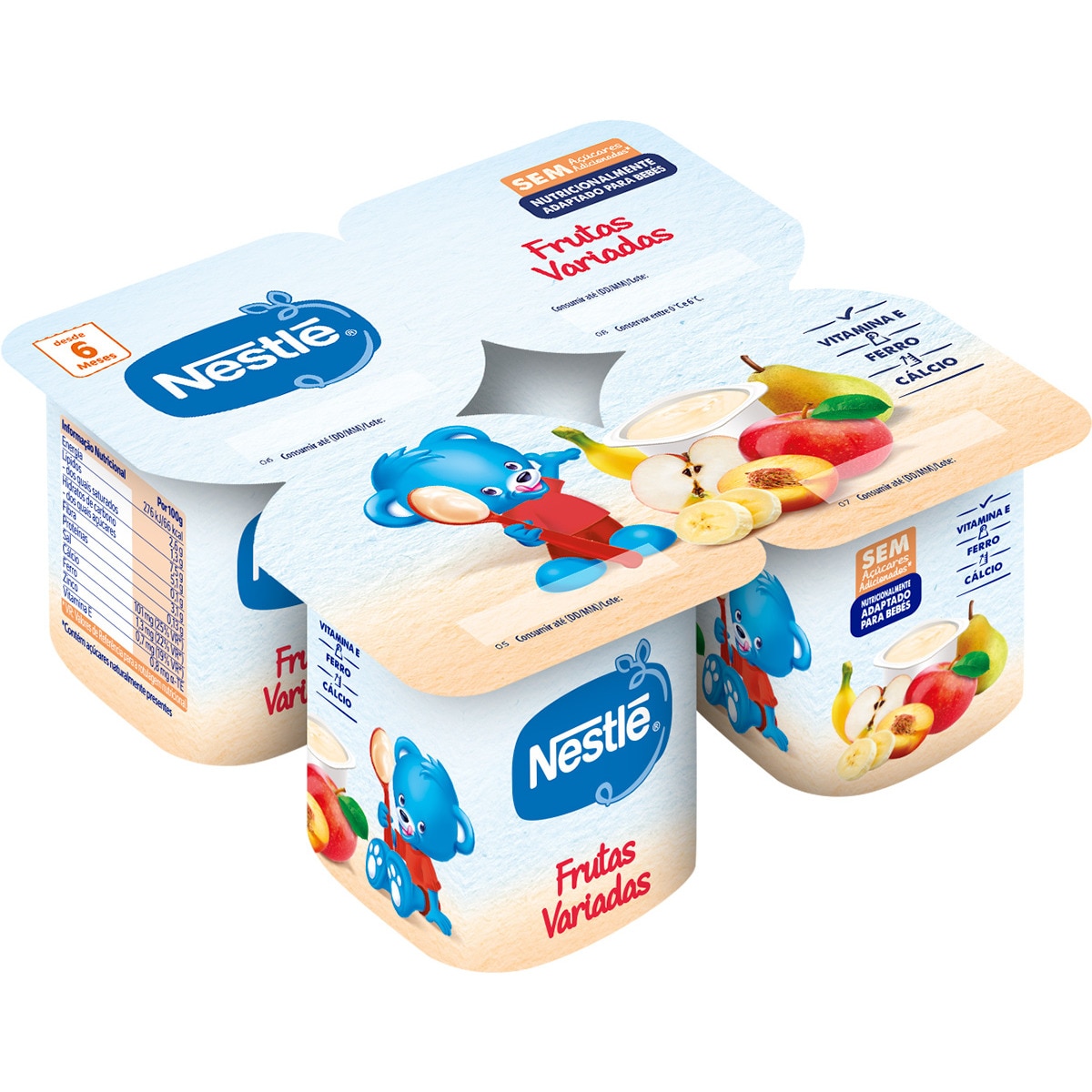 Iogurte de Frutas Variadas Pack 4 embalagem 100 g