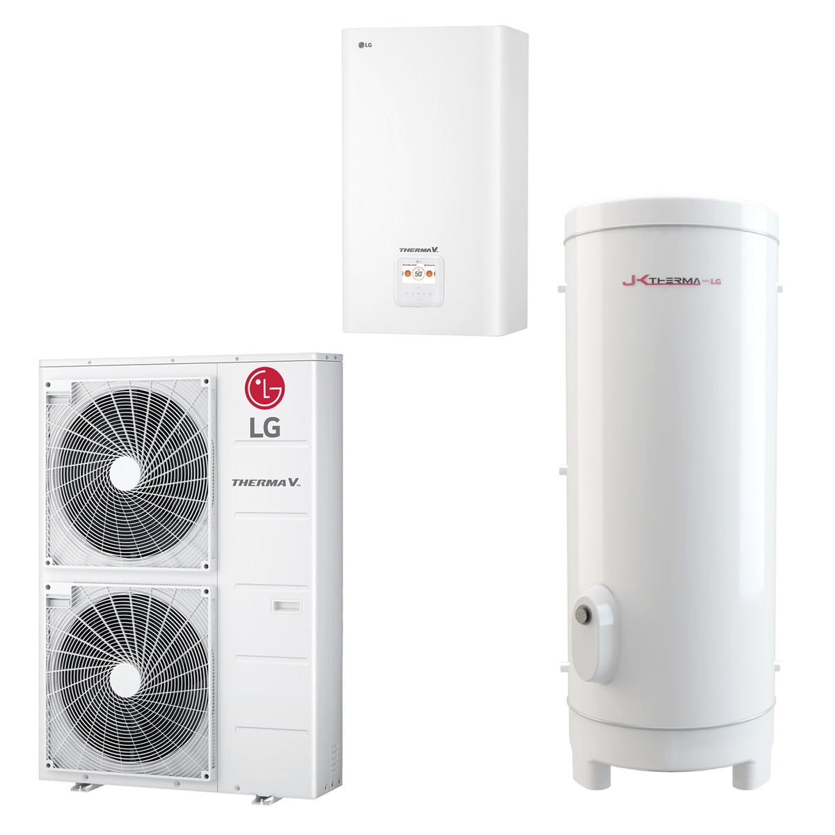 Imagen 0 de Kit aerotermia LG + Aerotermo, capacidad 270 litros, WIFI  - LGTHV14W200.SET